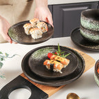 Iroha 16-Piece Green Stoneware Set